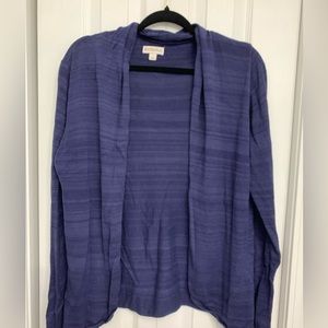Merona blue  size large  cardigan